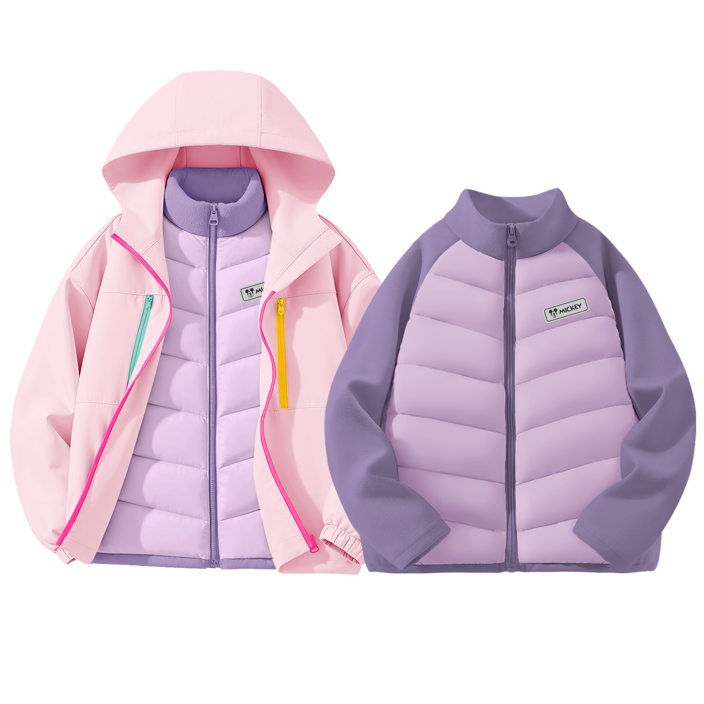 

Детская повседневная спортивная одежда Disney, розовый