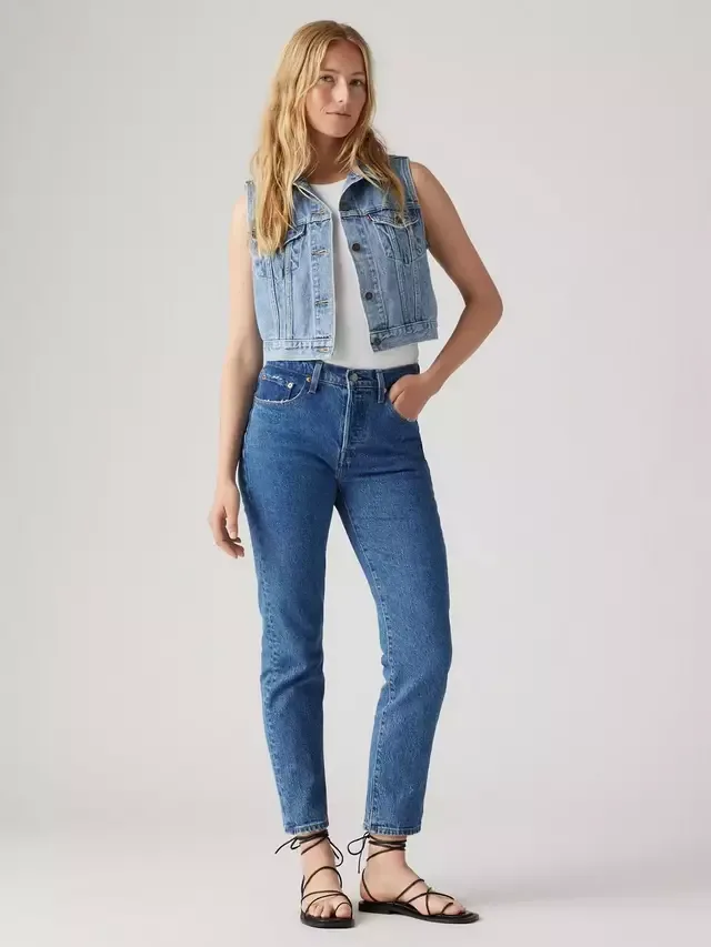 Укороченные джинсы 501 Original, стиль джаз-поп Levi's