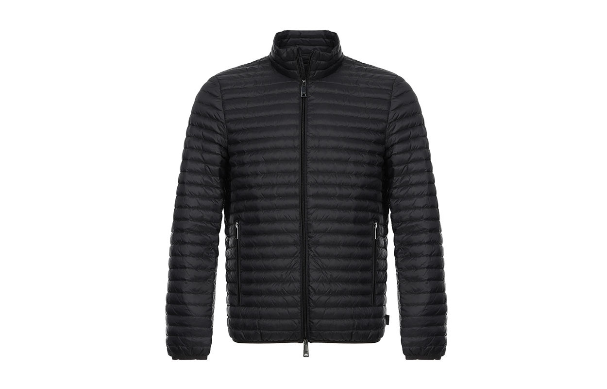 

Пуховик мужской темно-серый EMPORIO ARMANI