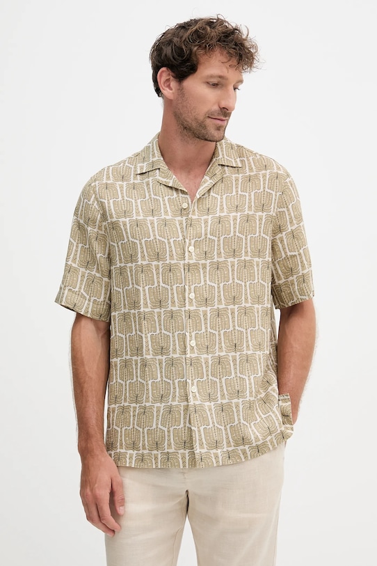 

Льняная рубашка Frescobol Carioca, зеленый