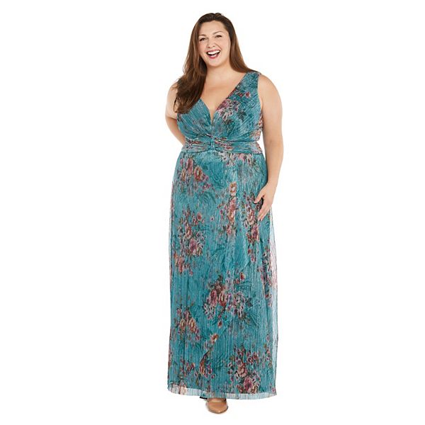 

Платье Plus size с цветочным принтом R&M Richards, Turquoise