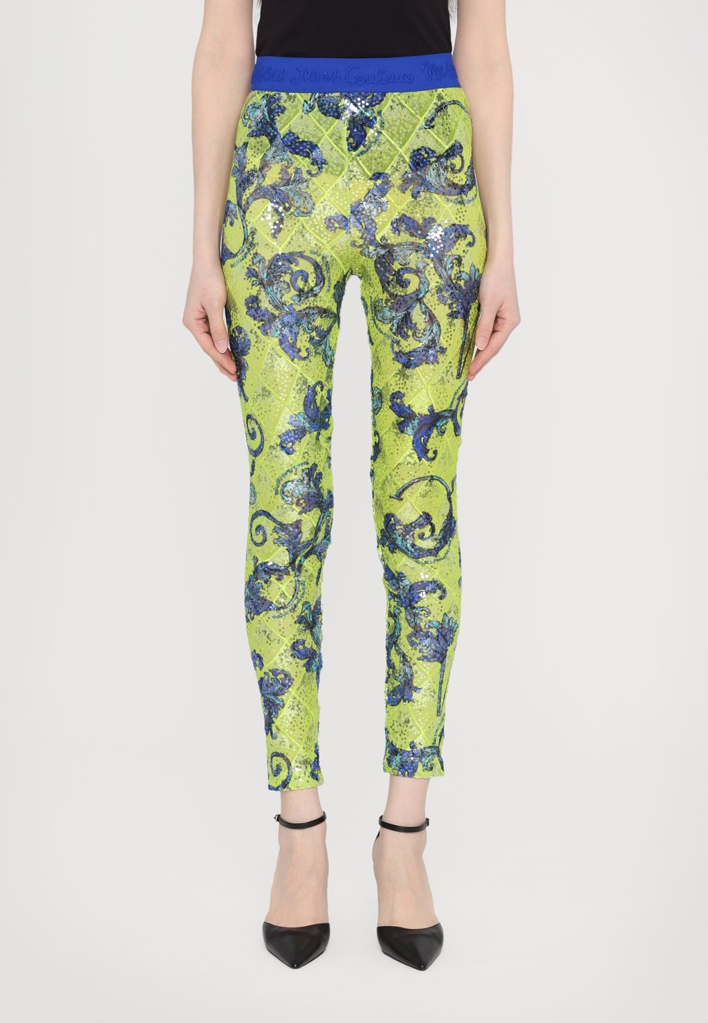 

Леггинсы Versace Jeans Couture, неоновый зеленый