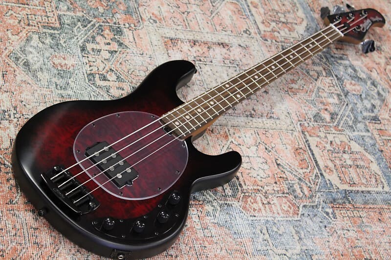 

Басс гитара Sterling RAY34PB - Dark Scarlet Burst Satin
