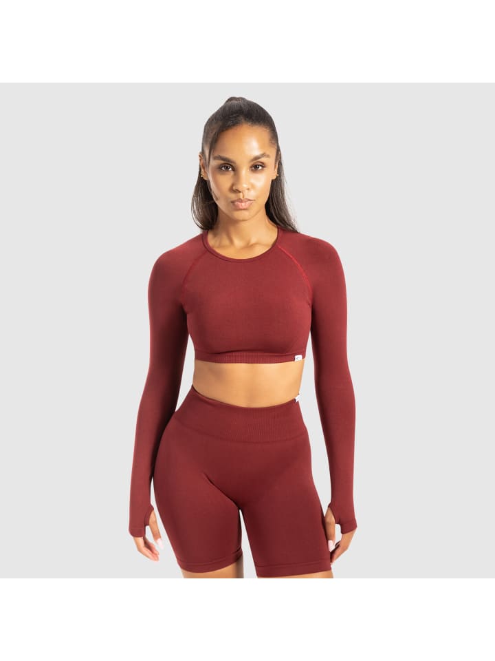 

SMILODOX Футболка с длинными рукавами Linnea цвета бордо