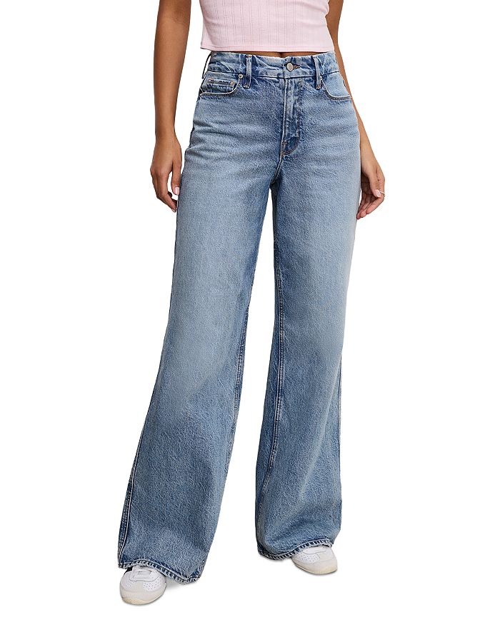 

Джинсы Good Skate High Rise Wide Leg в цвете Indigo 756 Good American, синий