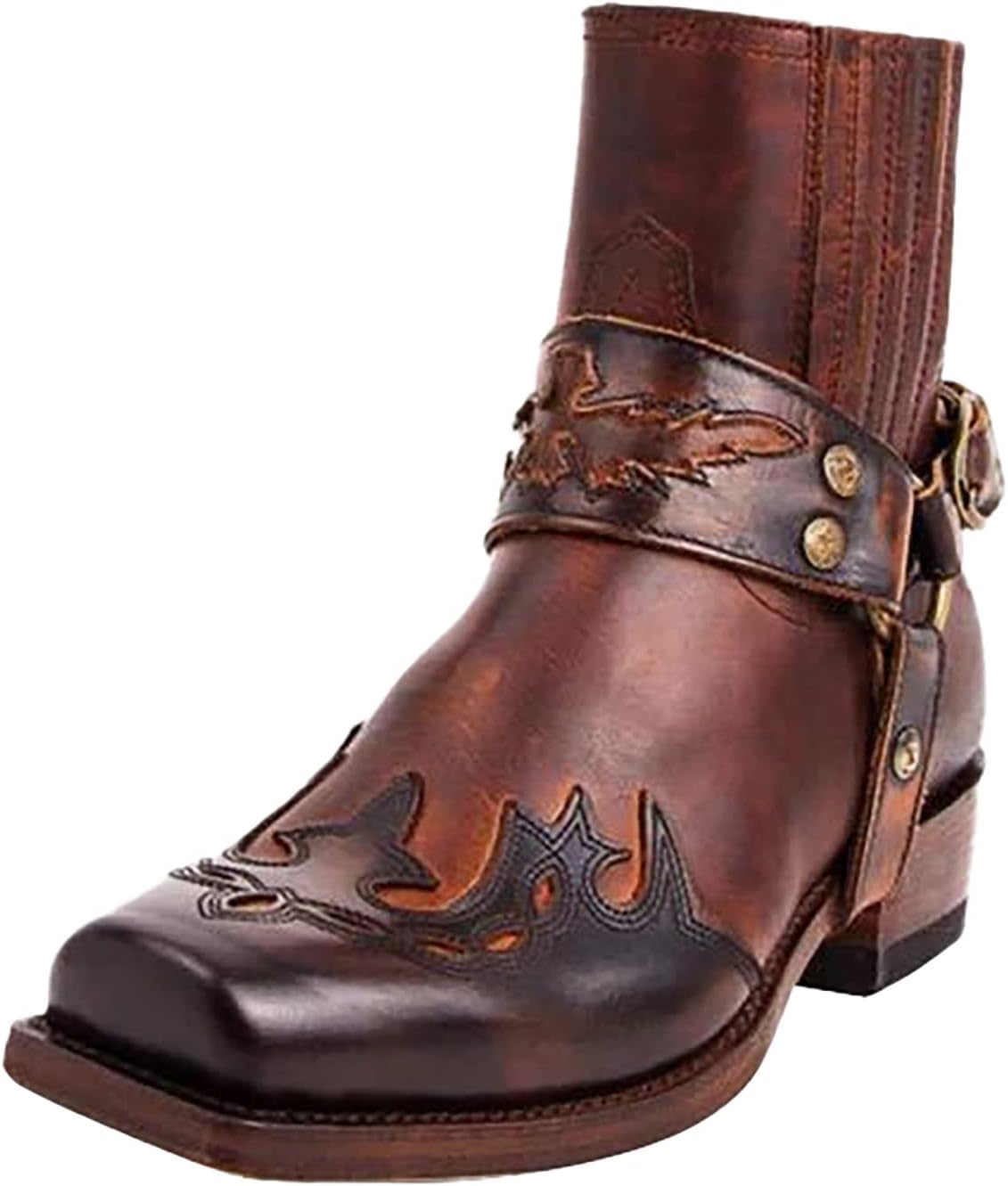 

Мужские повседневные ботинки Shijian, рабочие ботинки для мужчин, модные военные ботинки, рыцарские ботинки, кожаные ботинки с боковой молнией, мужские ботинки в мотоциклетном стиле, винный