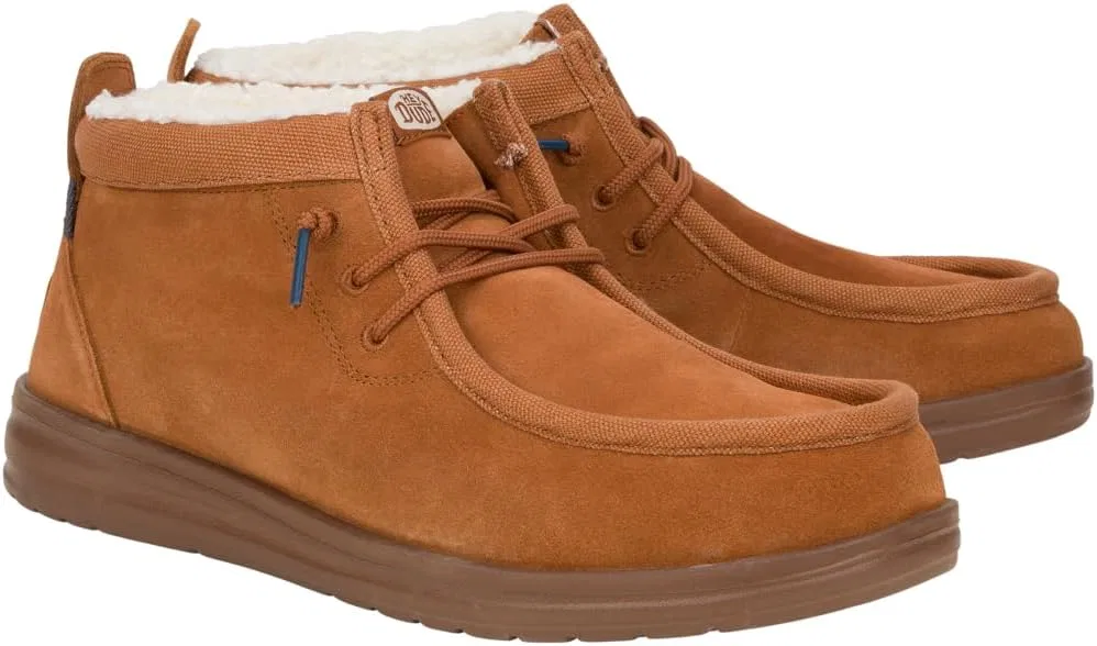 Мужские повседневные кроссовки Wally Mid GripR Warmth, HEYDUDE, коричневый — фото 3