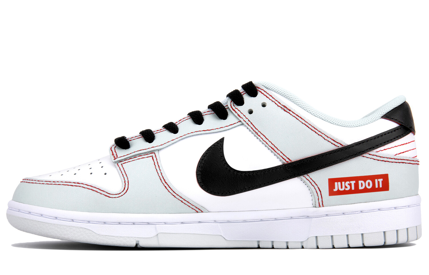 

Кеды, скейтборд обувь Dunk унисекс низкий верх Nike, черный/красный