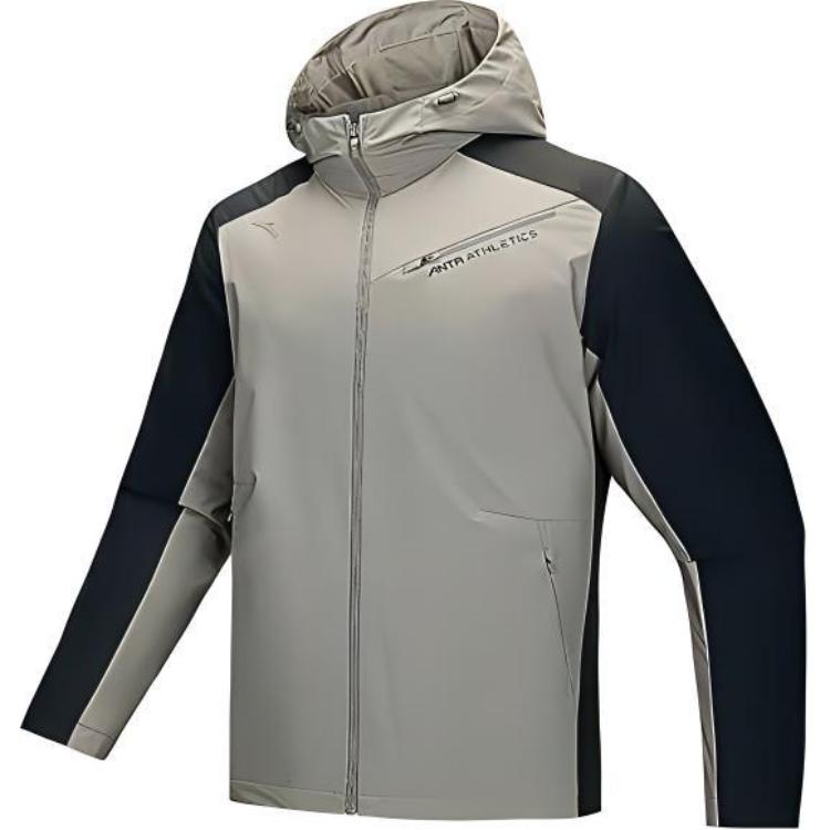 

Куртка Anta Variety Training Collection Jackets Coats Men's Oak Khaki/Basic Black, Черный, Куртка Anta Variety Training Collection Jackets Coats Men's Oak Khaki/Basic Black