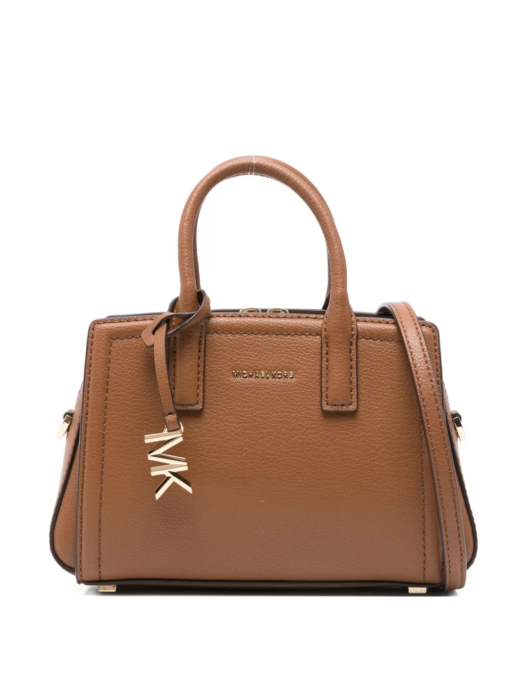 

Маленькая кожаная сумка-тоут Laila Michael Michael Kors, коричневый