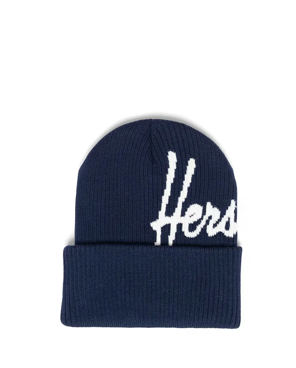 

Синяя вязаная шапка унисекс Herschel, синий