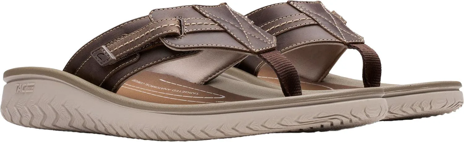 Шлепанцы Clarks mens 261769877, коричневый — фото 4