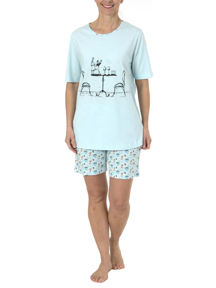 

NORMANN Короткая пижама с коротким рукавом - 54497, светло-голубой цвет