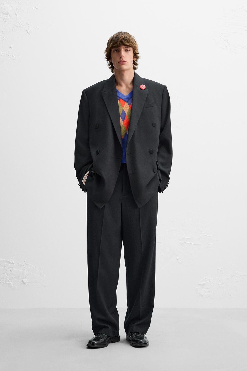 

Костюм брюки x harry lambert ZARA, темно-синий