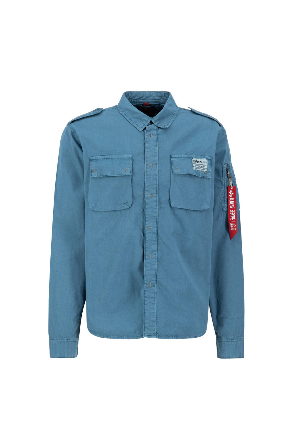

Рубашка городская военная рубашка Alpha Industries, синий