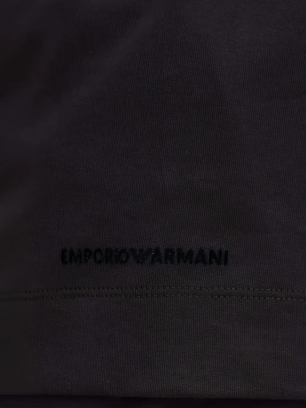 Хлопковая футболка EMPORIO ARMANI, черный — фото 4