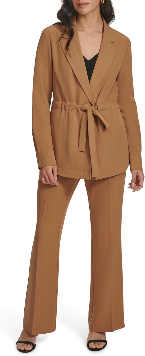 

Женская тканая куртка Calvin Klein на одной пуговице, Saddle