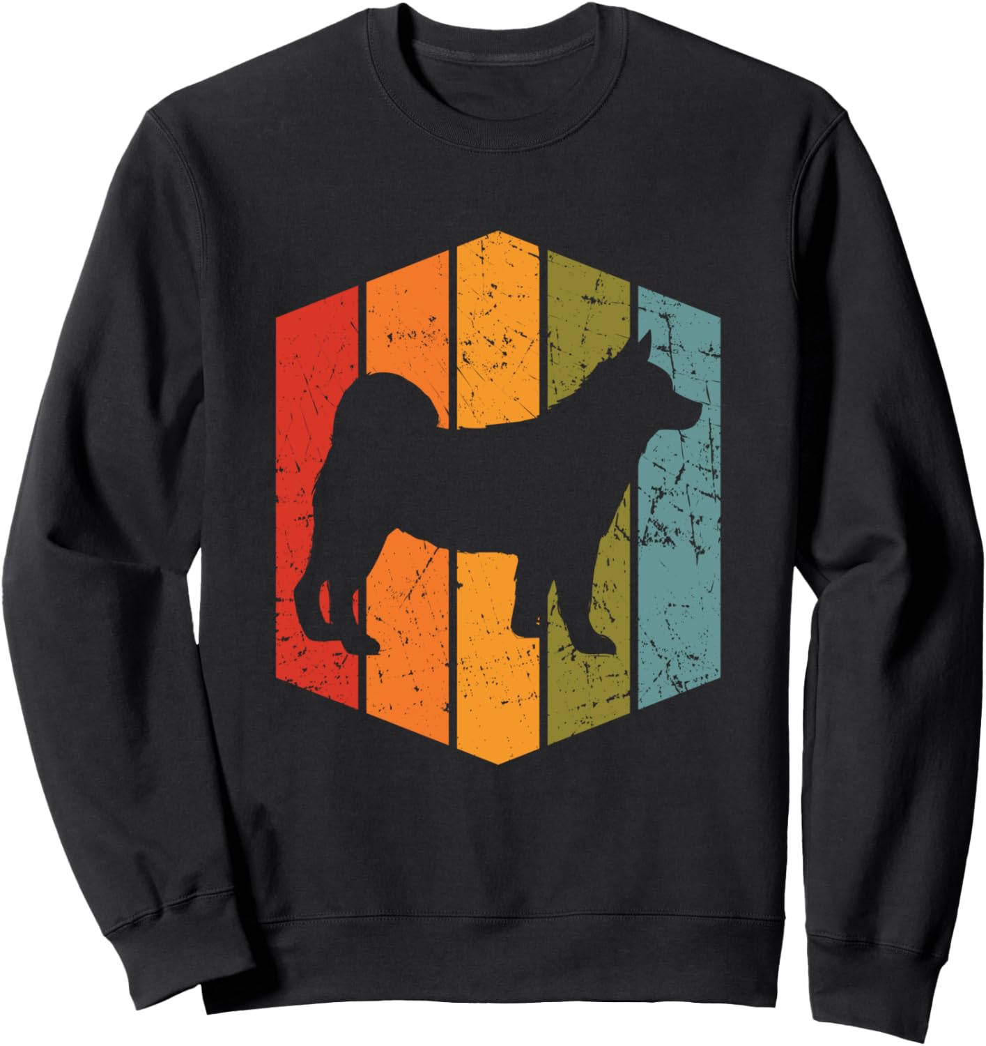 

Подарок для любителя собак: ретро-толстовка в винтажном стиле с изображением сиба-ину Shirtbooth: Shiba, черный