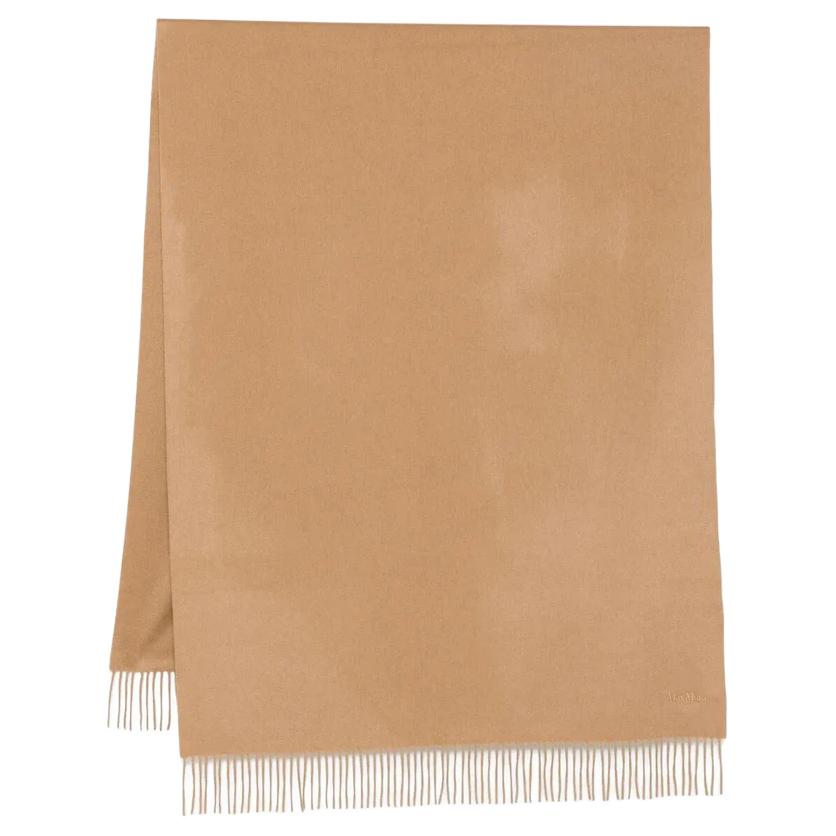 

MaxMara Макс Мара бахрома кашемировый шарф, Brown