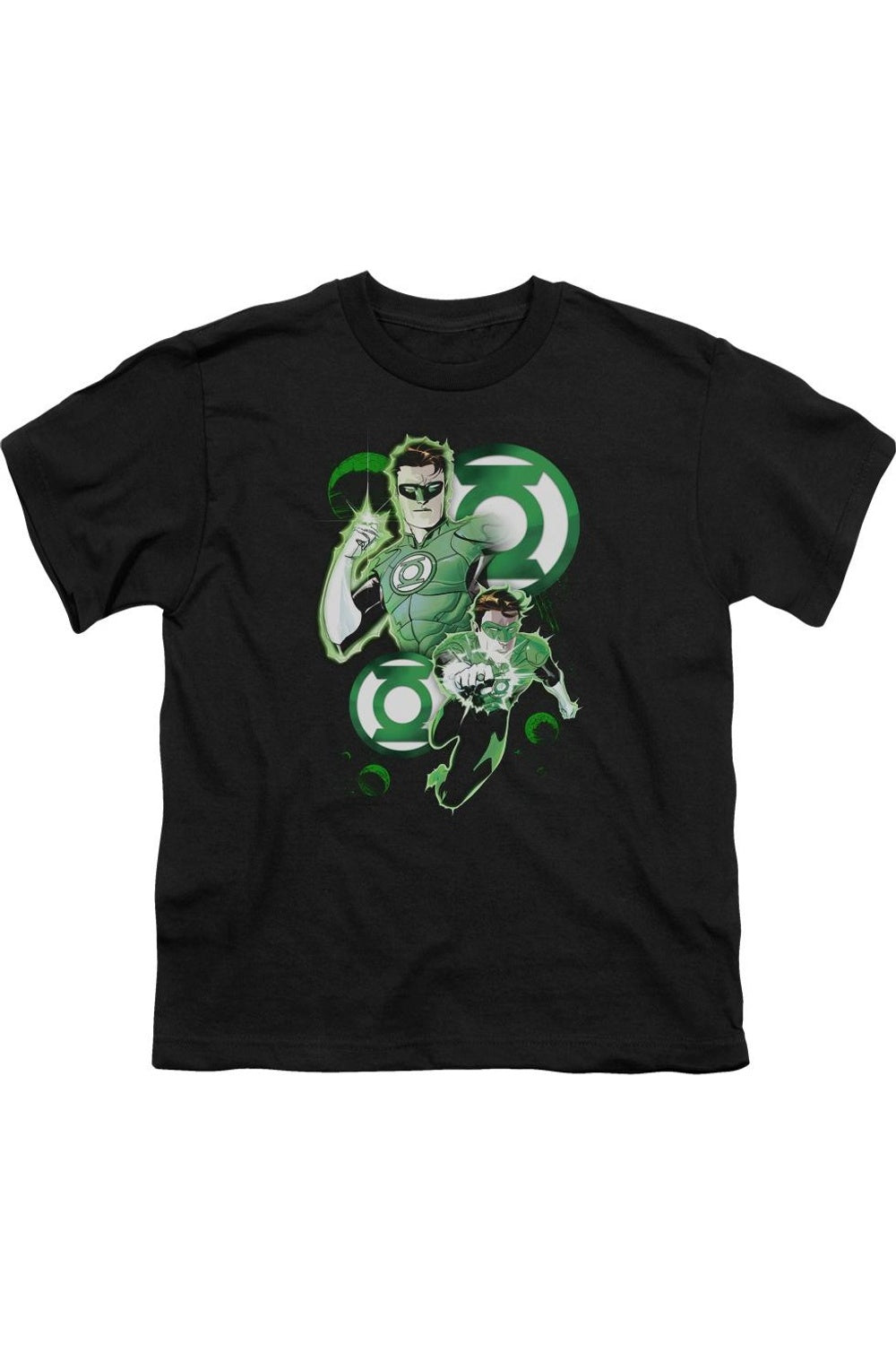 

Футболка с коротким рукавом для детей "Лига справедливости Америки" в действии Gildan, черный