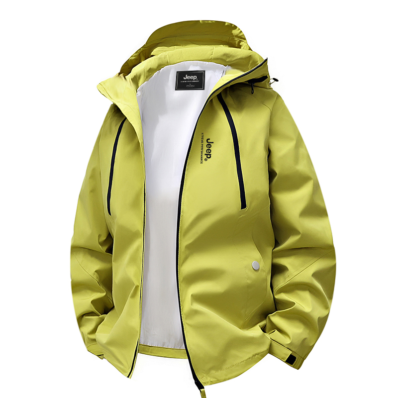 

Куртка Outdoor Casual Unisex, комплект из двух предметов Jeep, [single windbreaker jacket]dopamine dressing желтый