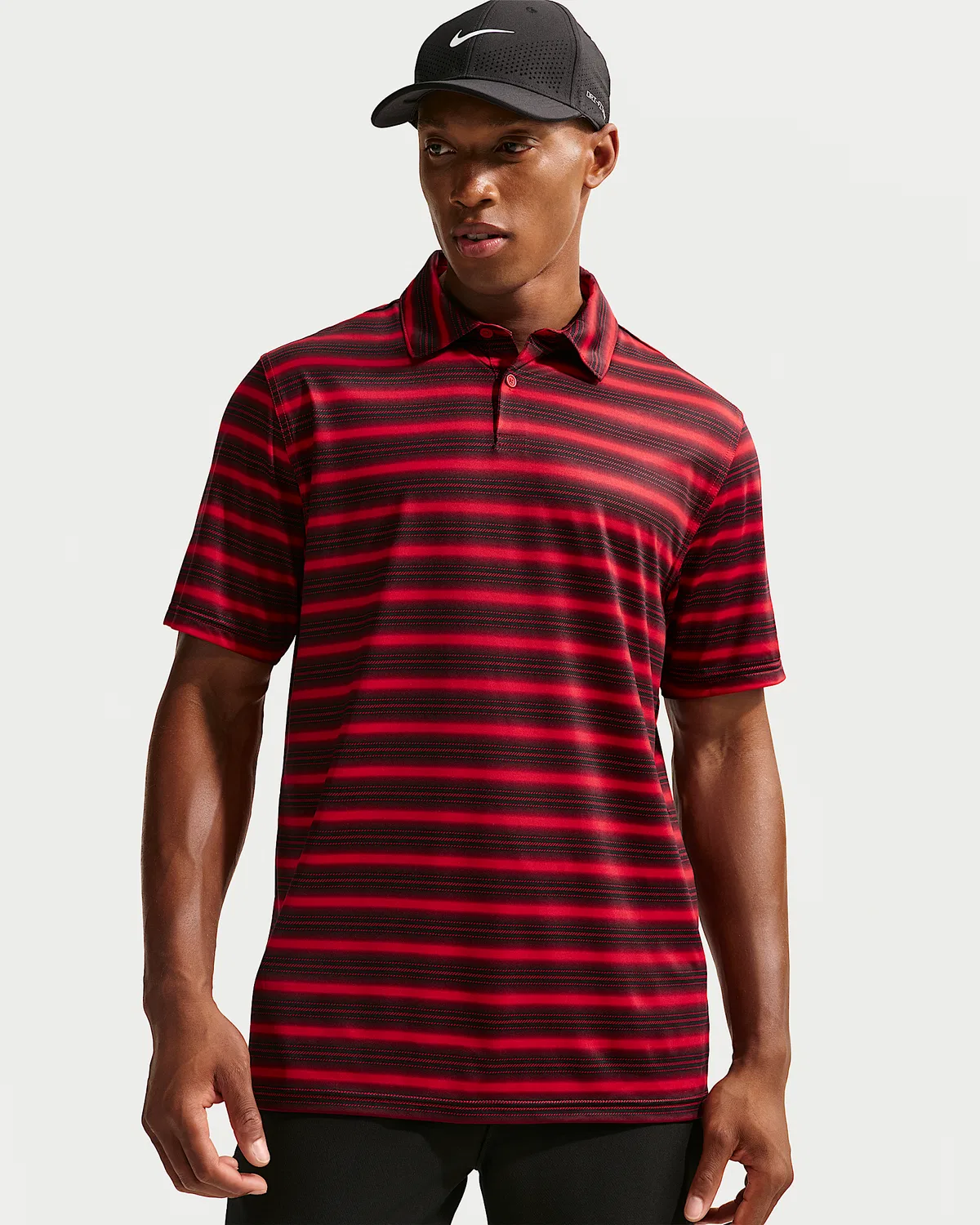 Мужское поло Nike Velocity Dri-FIT, Gym Red/Gym Red/Black