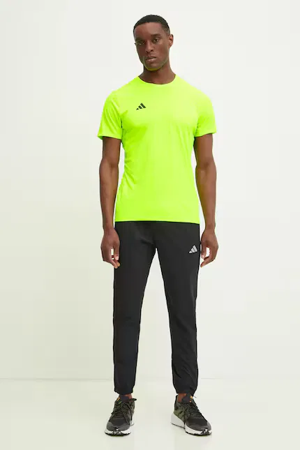 Футболка для бега Adizero Adidas Performance, зеленая — фото 2