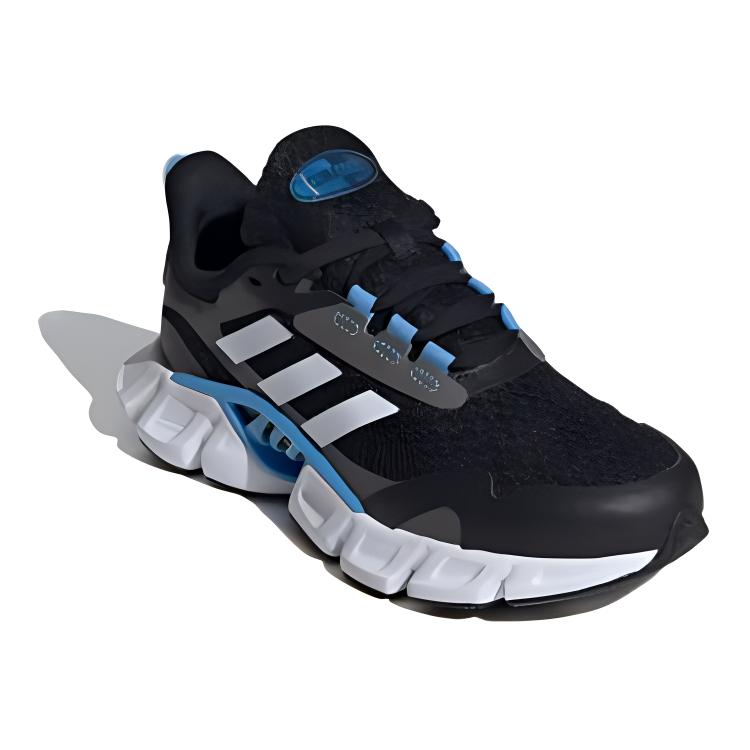 Низкие износостойкие кроссовки для детей с амортизацией Climacool Adidas, белый/синий/черный — фото 3