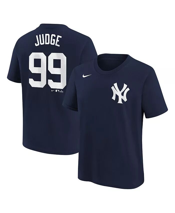 

Футболка с именем и номером домашнего игрока Big Boys Aaron Judge Navy New York Yankees Nike