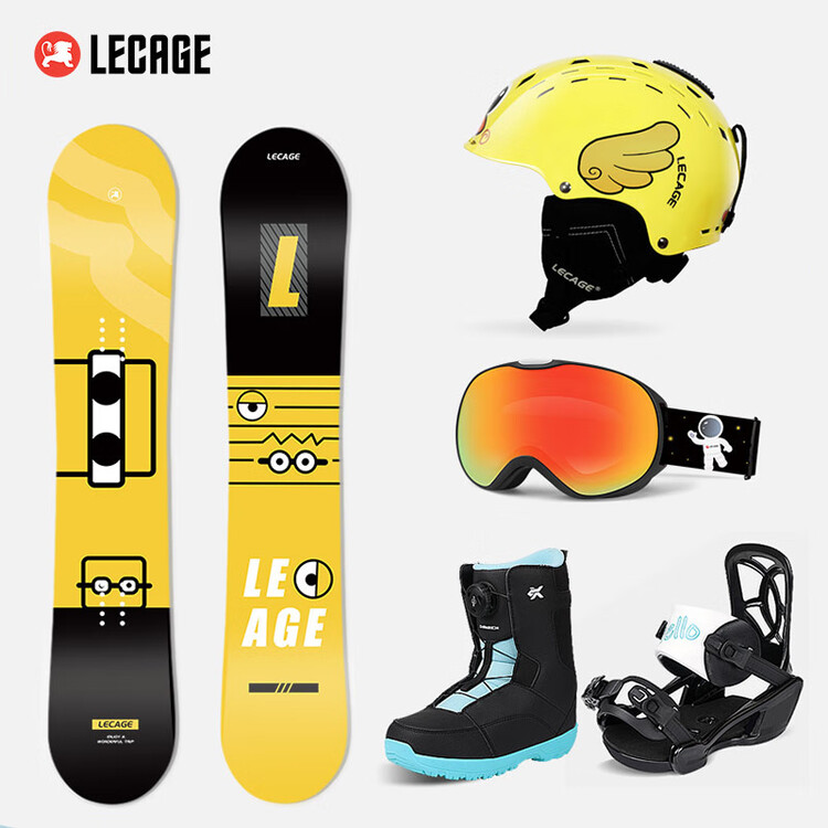 

HEAD Детский сноуборд LECAIGE с быстросъемными ботинками и креплением для мальчиков и девочек, комплект 5 предметов (110 см)