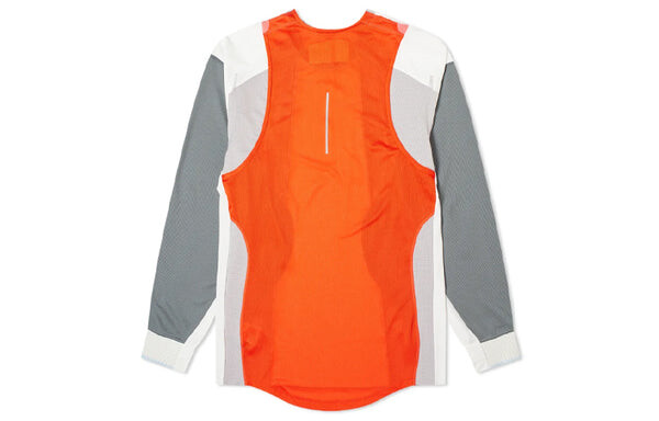 Футболка Nike Mens ISPA Dri-Fit Long-Sleeve Top 'Grey Summit White Red', серый — фото 2