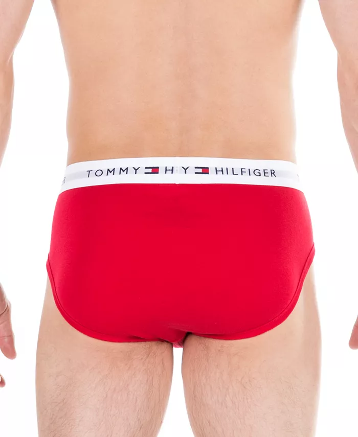 Мужские классические хлопковые трусы с влагоотводящим эффектом, 4 шт Tommy Hilfiger, коричневый — фото 3