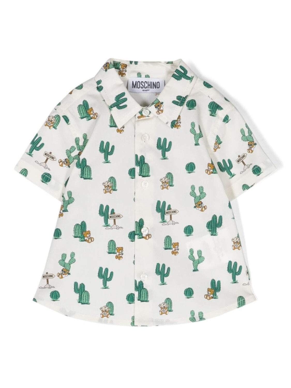 

Moschino Kids рубашка Teddy Bear, нейтральный цвет