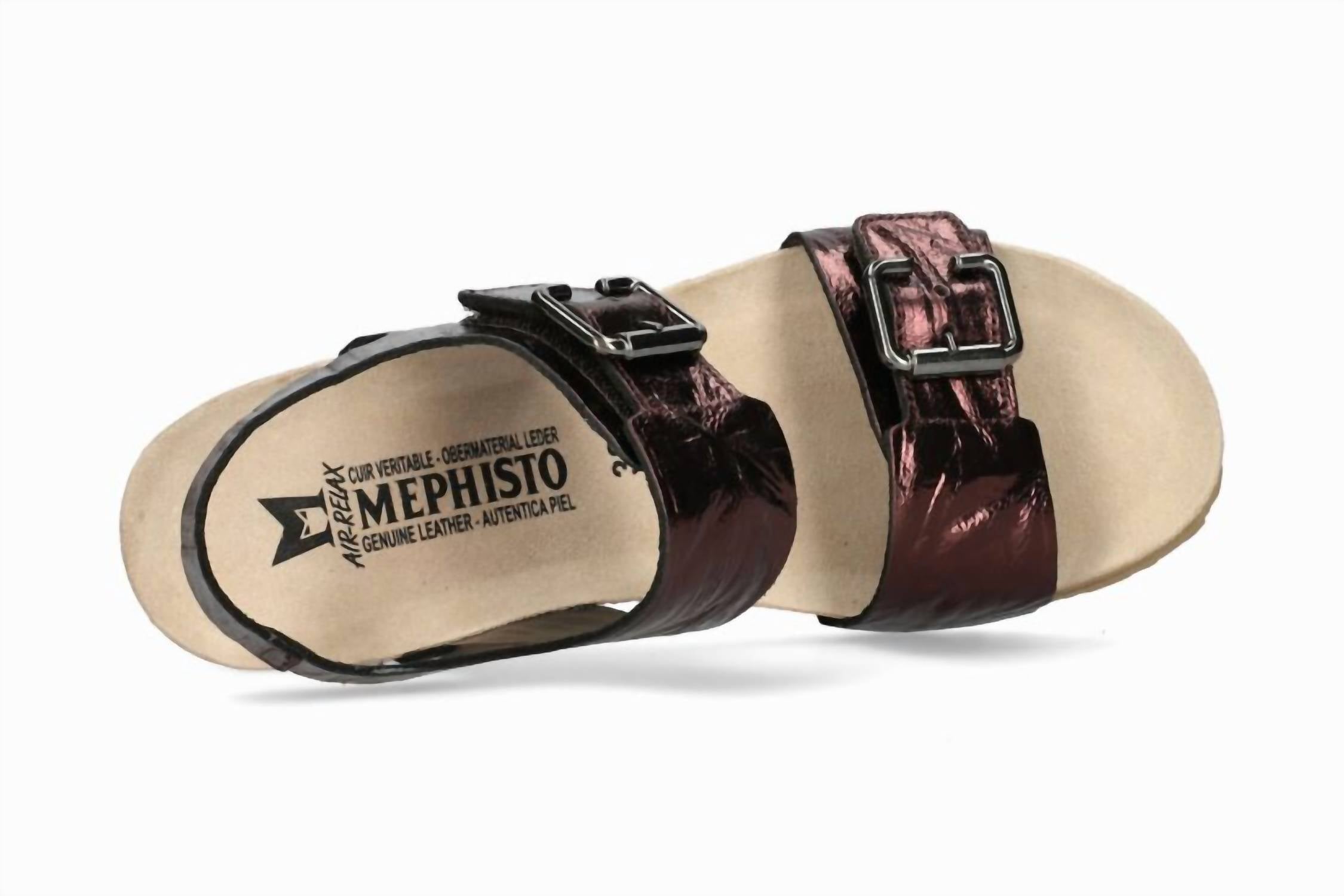 Women's Lissandra Lightweight Walking Wedge Sandal In Chianti MEPHISTO, Chianti — фото 3