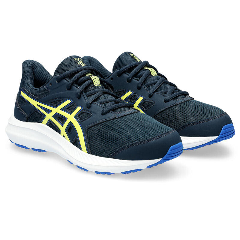 Детские кроссовки — ASICS Jolt 4 GS — FrenchBlue/GlowYellow, цвет azul — фото 2