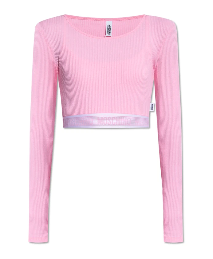 

Топ из линии нижнего белья Moschino, розовый