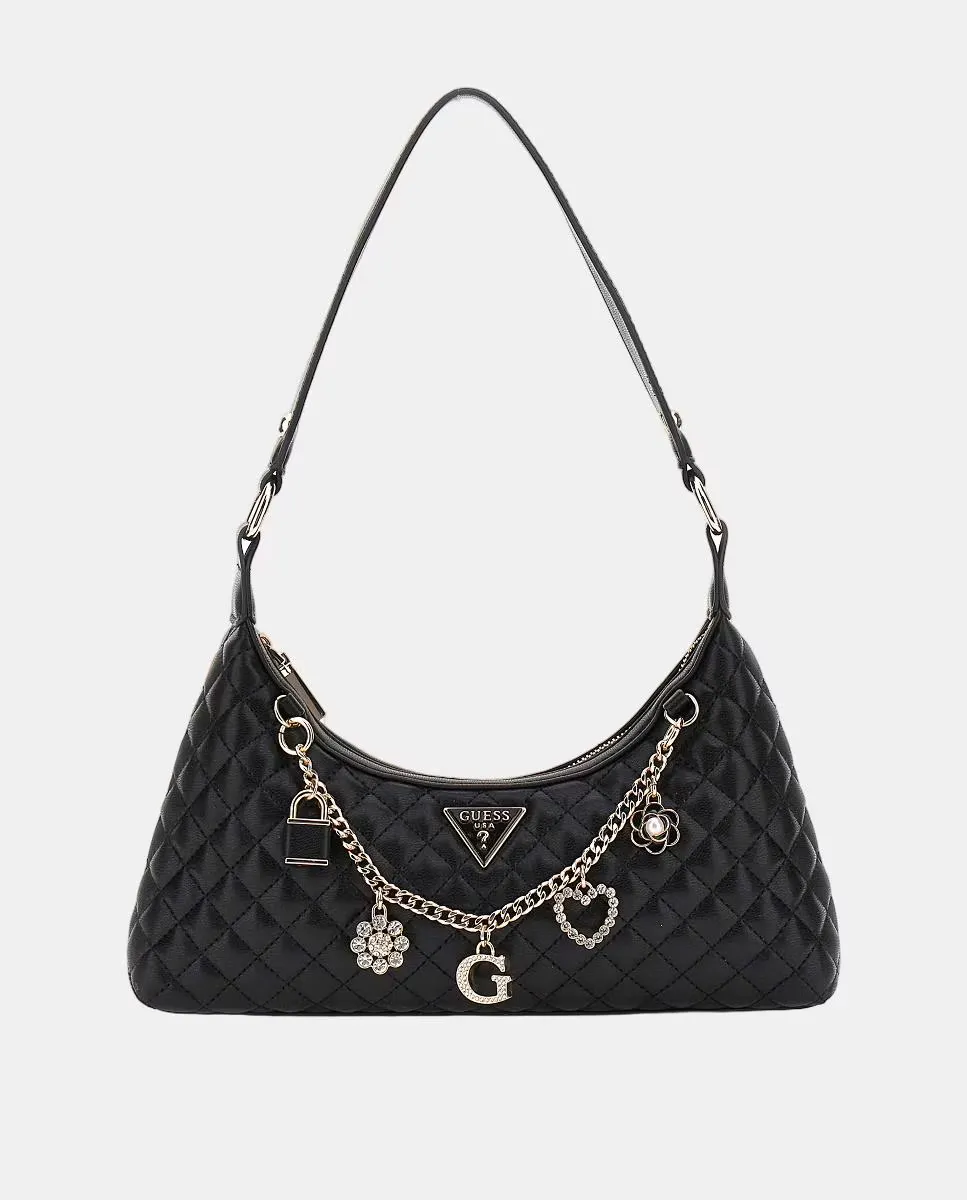 

Сумка через плечо с молнией Guess, черный
