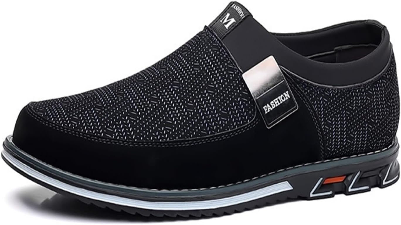 

Мужские модные лоферы из кожи, повседневные туфли на плоской подошве для прогулок на улице, удобные с круглым носком, оксфорды на пуговицах для мужчин Generic, синий