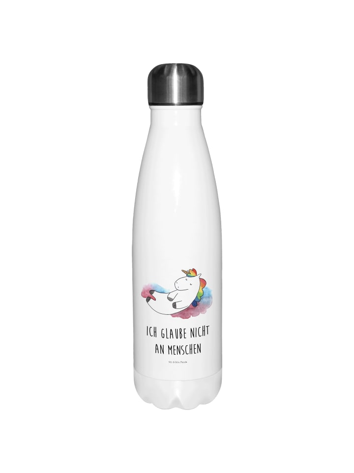 

Mr. & Mrs. Panda Бутылка для воды Unicorn Cloud 7 с надписью, белая