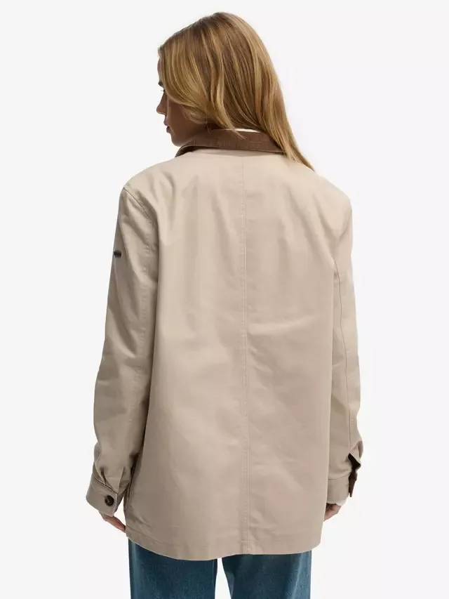 Куртка Estate Corlar Collar Barn Jacket, Humus Beige Superdry — фото 2
