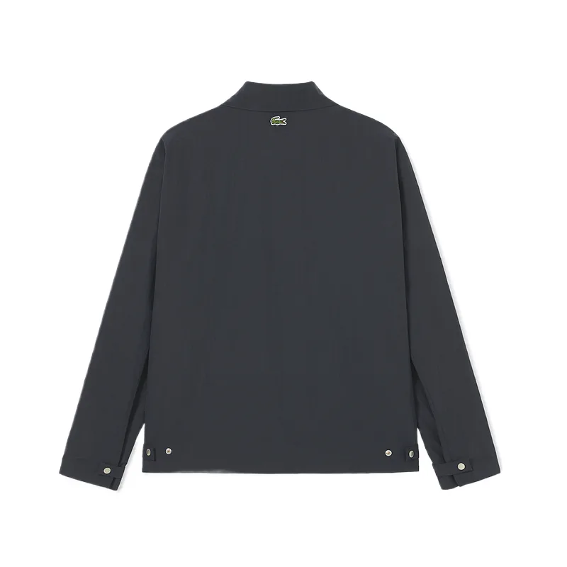 Куртка мужская с лацканом LACOSTE, 350/темно-синий черный — фото 3