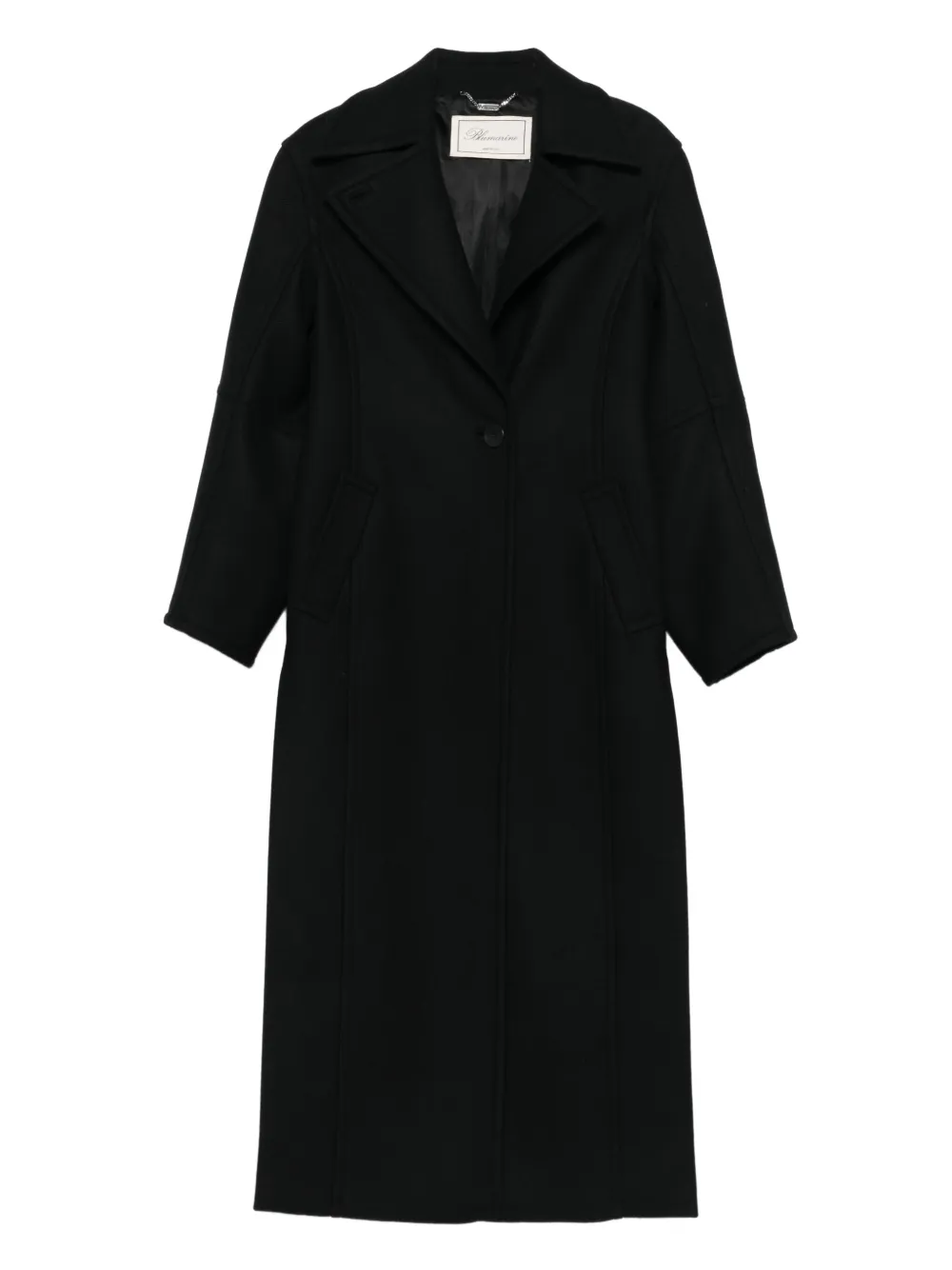 

Однобортное пальто BLUMARINE, черный