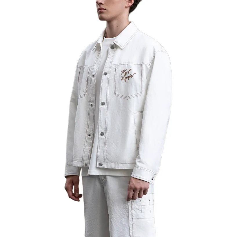 

KARL LAGERFELD SS26 куртка и пальто мужские KARL LAGERFELD / Karl Lagerfeld Jeans, белый