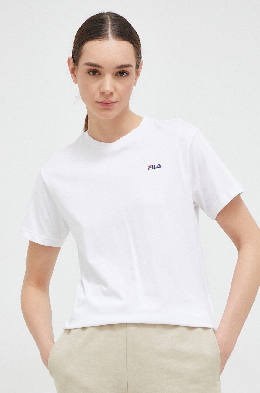 

2 пары хлопковых футболок Fila, белый