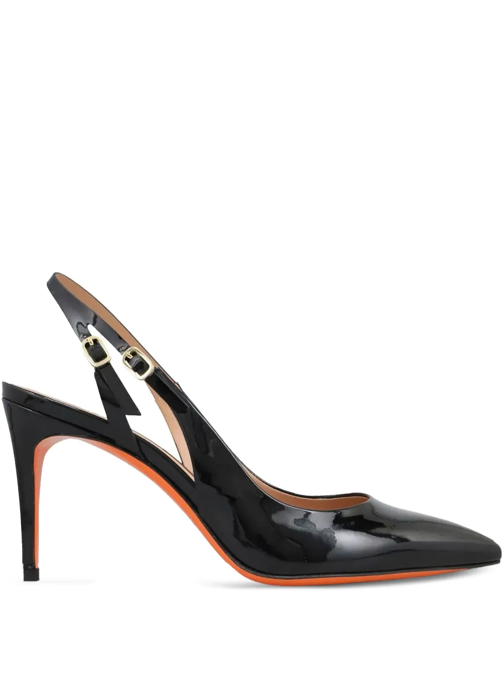 Туфли с ремешком на пятке Santoni, черный
