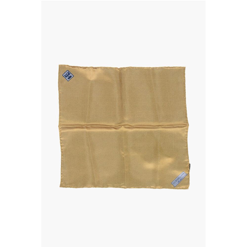 

Карманный платок из шелкового атласа Corneliani, желтый