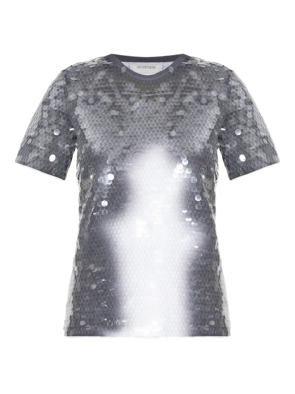 

Футболка с пайетками SPORTMAX, черный