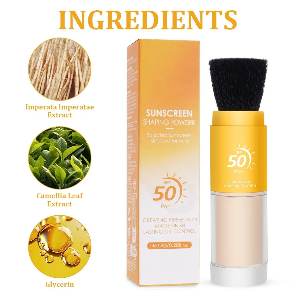 Минеральная солнцезащитная пудра SPF 50 с кистью Lophe, 1 Items — фото 3