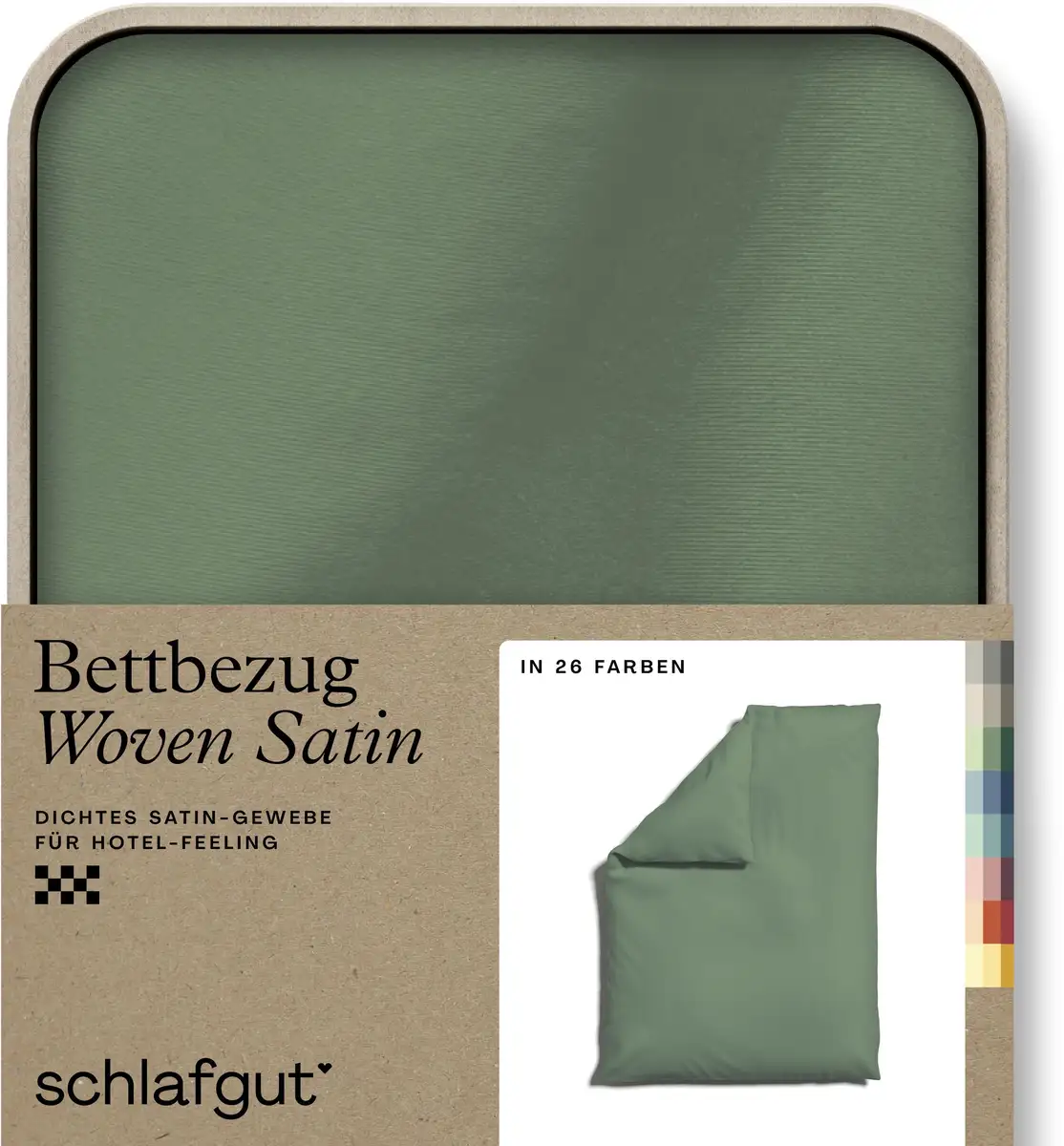 

Пододеяльник Schlafgut, зеленый