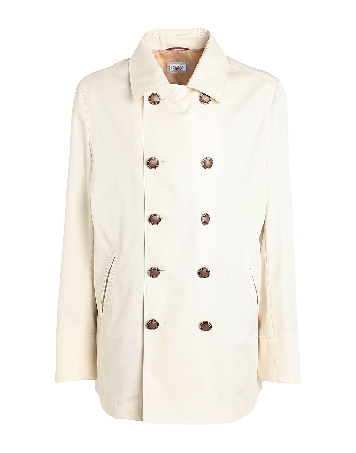 

Тренч Brunello Cucinelli, молочный